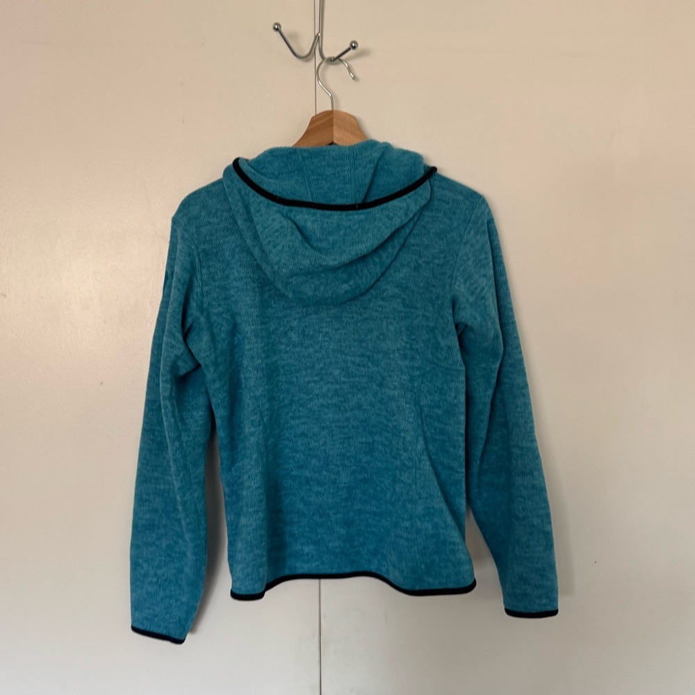 Arc'teryx Teal Blue Full-Zip Hooded Fleece Jacket - Picture 4 of 4